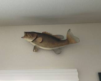 Two very nice large mouth bass mounted. Well done.