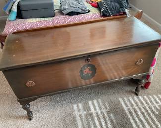 Very nice cedar  blanket chest.