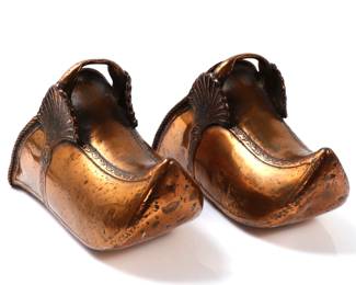 Lot 1 Lovely Early Pair of Peruvian Brass Stirrups