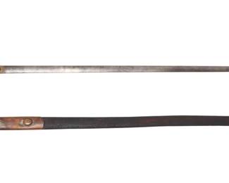 Lot 8 NCO Militia Sword w Scabbard, Civil WarEra