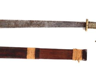 Lot 81 TBoli Kampilan Sword Scabbard, Circa 1950s