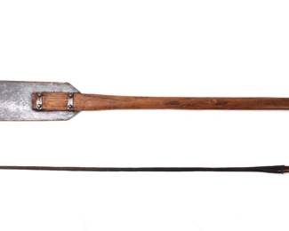 Lot 32 Bill Hook Axe Massai Spear Head