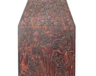 Lot 47 Indonesian Wood Kris Dagger Storage Panel