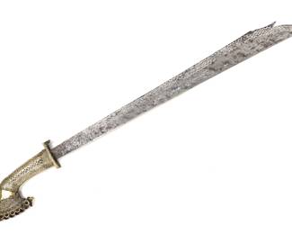 Lot 75 TBoli Sword w Inlaid Blade