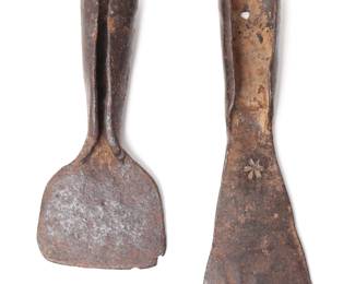 Lot 40 Southwest Colonial Ironwork Polearm Blades, 18th c.