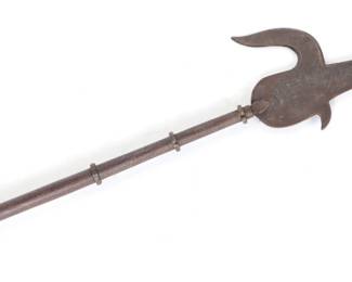 Lot 57 19th C. Steel Indian Elephant Goad CombinationDagger