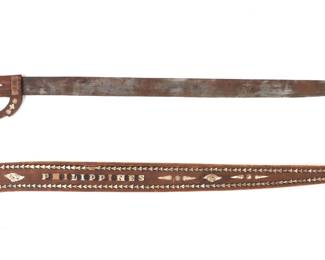 Lot 84 MOP Talibong Sword Scabbard