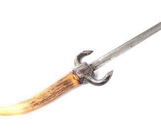 Lot 30 Horn Gamblers Knife w 3Sided Blade