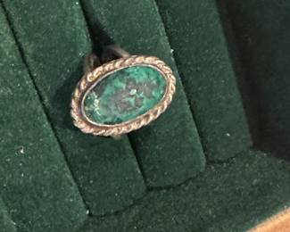 Sterlilng Malakite ring
