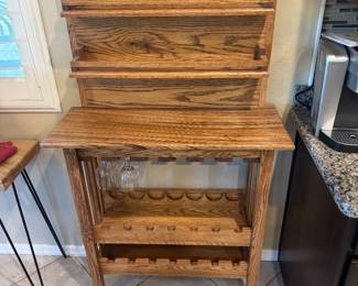 Wooden wine rack
