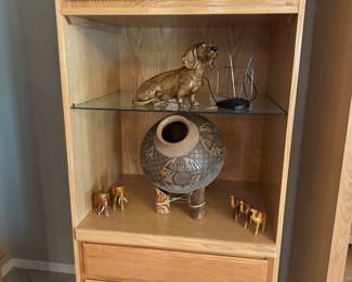 Navajo clay pot on stand