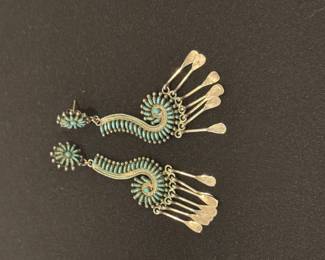 Zuni petit point earrrings