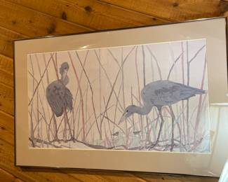 Coastal bird artwork