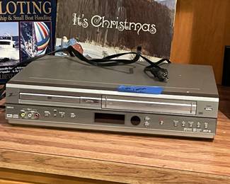 VHS and DVD player