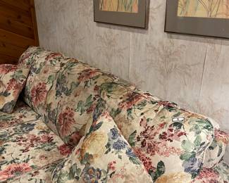 Floral sofa