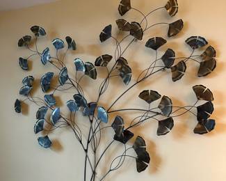 Ginkgo Tree Metal Wall Sculpture 