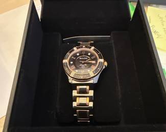 Bulova Women's Diamond-Accent Marine Star Two-Tone Watch