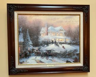 Framed Print "Victorian Christmas II" by Thomas Kinkade
