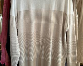 Barefoot Dreams CozyChic Ultra Lite Split Stripes Sweaters – Size 2X