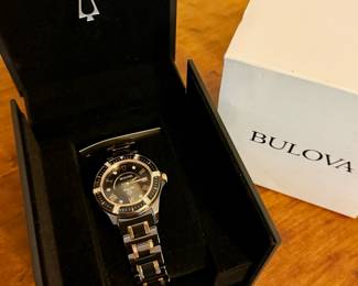 Bulova Women's Diamond-Accent Marine Star Two-Tone Watch