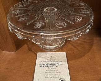 Waterford Crystal 12 Days of Christmas Cake Plate