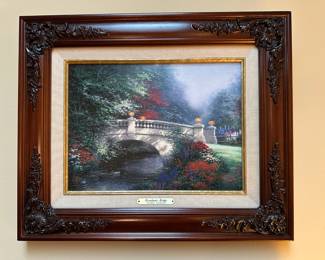Framed Print "Broadwater Bridge" by Thomas Kinkade