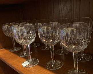 Waterford Crystal Lismore Hock Wine Glasses 
