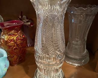Waterford Crystal Hurricane Seahorse Candle Holder
