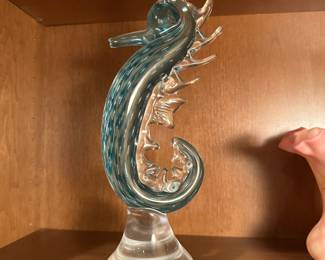 Evolution by Waterford Cerulean Blue Seahorse Figurine
