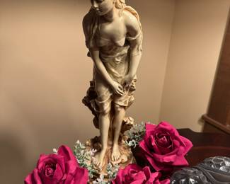 Chalkware Figurine of Young Girl