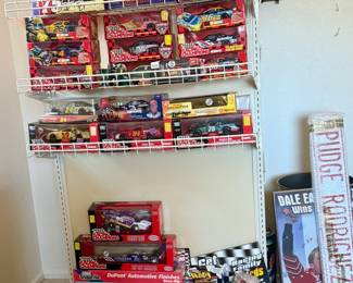 Nascar collectibles, model cars, hats, signs, pins, shirts, bags and more! 