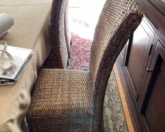 8 Woven Rattan Chairs $150 each 
