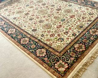 Karastan- 8'3" x 12' Ivory Indo Kirman Oriental Rug