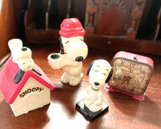Vintage Snoopy Memorabilia; 1950's Vintage Lux Animated Alarm Clock