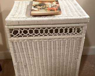White Wicker Hamper