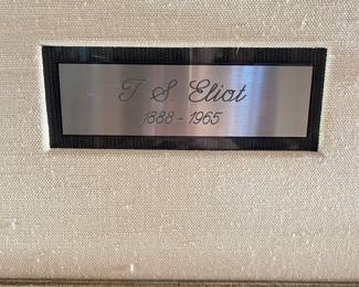 TS Eliot original letter