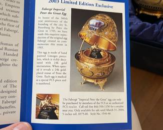 Faberge Peter the great egg