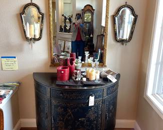 French Style Mirrors - mirrored wall sconces