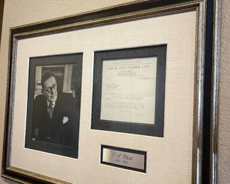 Letter from TS Elliot - signed and authenticated