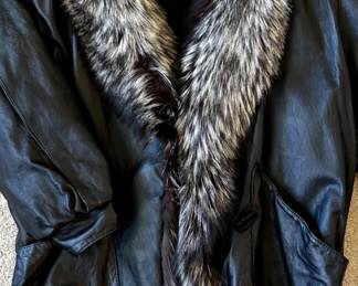 Koslow's never fails to impress with their fur-trimmed leather coat.