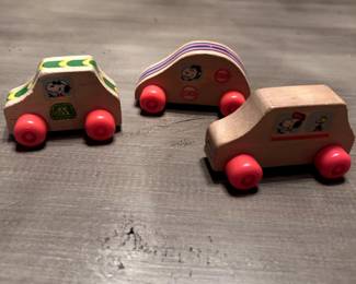 Vintage wooden car toys
