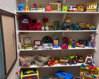 An amazing collection of vintage toys.