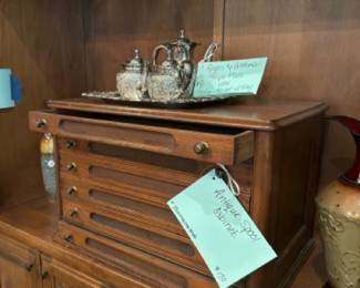Antique Spool Cabinet