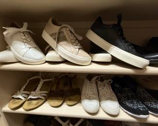 Closet full or shoes, some never even worn. Great collecton!
