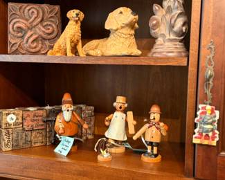 Vintage German Wood characters - adorable.