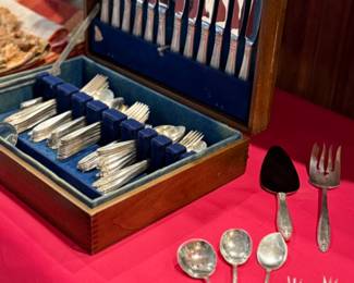 Prelude pattern Sterling Silverware Set by International Sterling Silver Co.