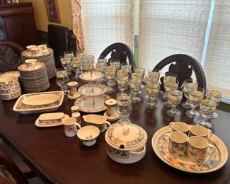 Large set of dishes. Glasses sold seperately