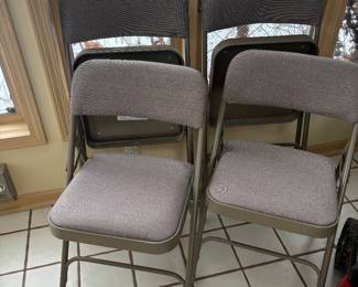 Brand new padded folding chairs
