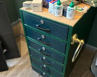 Art supply cabinet