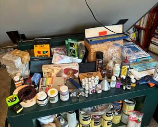 Paints, art supplies